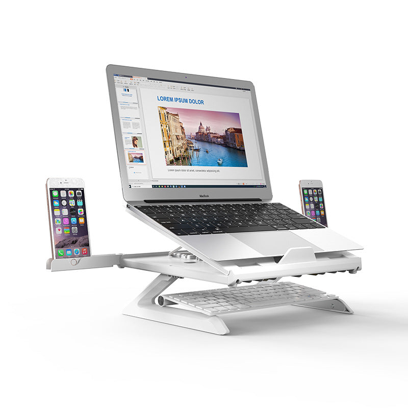 New Laptop Stand Multifunctional Folding Lift Portable Laptop Stand Monitor Increase Rack Aluminum Alloy Base